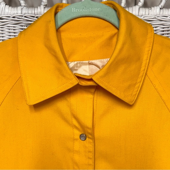 RARE! Vintage Bonnie Cashin A Line Canvas Trench Coat Size 6 - YELLOW 60s/70s - Picture 3 of 15